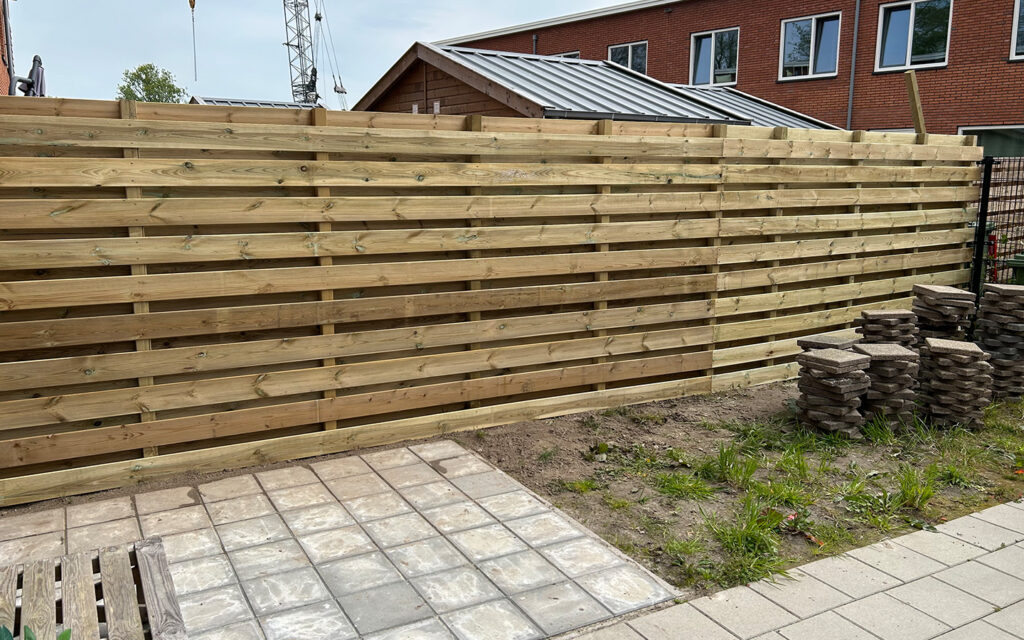 Voorbeeld buitenwerkproject schutting