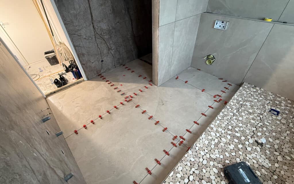 Voorbeeld tegelwerk badkamer DR klussen